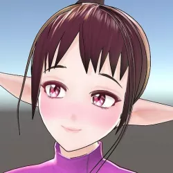 3d anime character c2 Low-poly 3D model