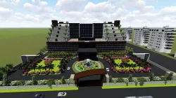 3d model of hotel all sources file revit sketchup  3D model