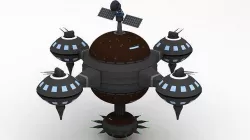 3D Space Station 3D model