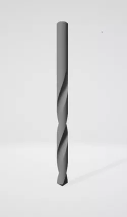 A drill bit Low-poly 3D model