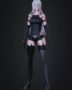 A2 NieR Automata 3D Sculpt 3D model