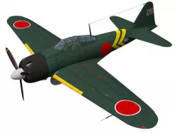 A6M3 Zero fighter Type 22  3D model