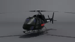 Aerospatiale AS355 Ecureuil Wip  Low-poly 3D model