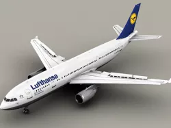 Airbus A300 Lufthansa 3D model