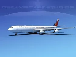 Airbus A340-600 Philippines Air 3D model