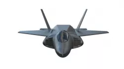 Aircraft fighter jet F-22 Raptor  Low-poly 3D model
