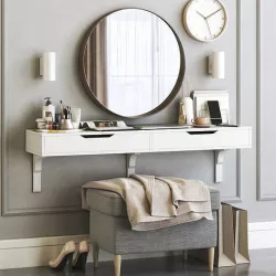 ALEX dressing table with STRANDMON ottoman  3D model