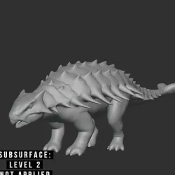 Ankylosaurus Basemesh Low-poly 3D model