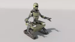 army robot 3D model