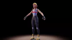 Aura Character Rig For Blender  Low-poly 3D model