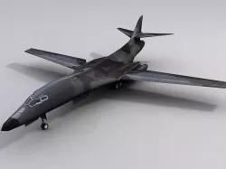 B1B Lancer Bomber Low-poly 3D model