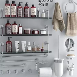 bathroom accessories 02 3D model