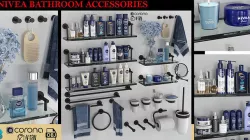 bathroom accessories 11 3D model