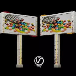 Billboard 3D model