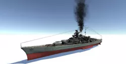 Bismarck Low-poly 3D model