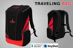 CAM - Traveling Bag - PBR Game Ready  Low-poly 3D model