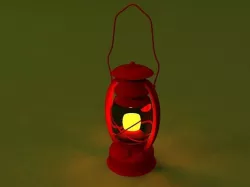 Cartoon Lamp 3D model