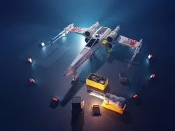 Cartoon X-Wing 3D model