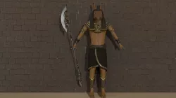 Character God Seth Low-poly 3D model