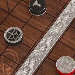 Chess Chinese XiangQi Metal Cloud 3D model