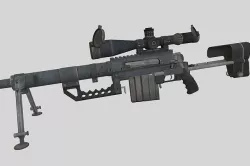 Cheytac M200 Low-poly 3D model