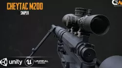 CHEYTAC M200 Low-poly 3D model