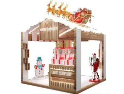  Christmas kiosk booth a65b 3D model