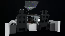 Cockpit of plane 3D model