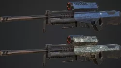Combine Sniper Rifle from Half Life Low-poly 3D model