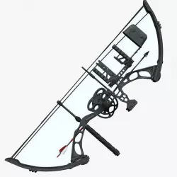 Compound bow Low-poly 3D model