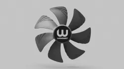 Computer Cooling Fan Blade part Low-poly 3D model