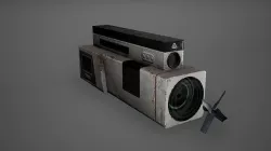 Cyberpunk Vent with Fan Low Poly  Game Ready Low-poly 3D model