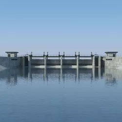 Dam 001 3D model