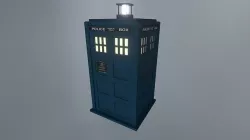 DOCTOR WHO - TOM BAKER TARDIS - Rogue Film Productions Low-poly 3D model