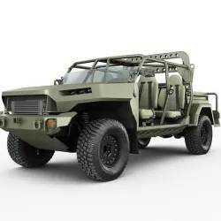 Electric Chevy Colorado ZR2 military ISV 3D model