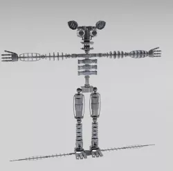 Endoskeleton 02 3D model from FNaF 2 Low-poly 3D model