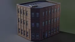 European Building 19 Low-poly 3D model
