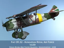 Fiat CR 32 - Hungarian Royal Air Force - V159 3D model