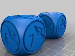 Flash and Blood TCG - Attack Dice 3-8 and 9-14