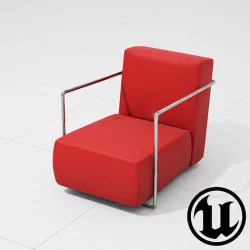 Flexform ABC Chair UE4 Low-poly 3D model