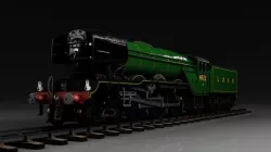 Flying Scotsman steam train 3D model