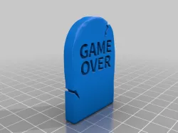 Game OVer - Grave Stone for Halloween!