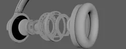 Generic Headphone Low-poly 3D model
