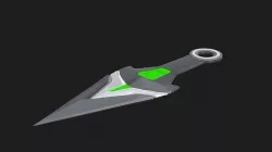 genji kunai 3D model