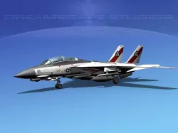 Grumman F-14D Tomcat T12a vf41 3D model