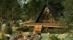 HUT in Forest 3D model