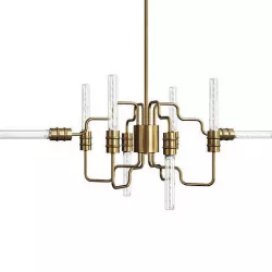 INDUSTRIAL ANGLED TANGLE CHANDELIER Low-poly 3D model