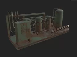 Industrial Object 03 Low-poly 3D model Low-poly 3D model