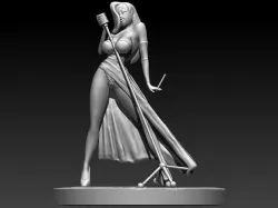 JESSICA RABBIT DRAGING STATUE READY TO PRODUCT WITH 3D PRINTER 3D model