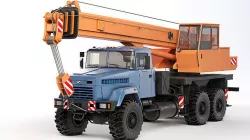 Kraz 63221 KTA-25 2007 Low-poly 3D model